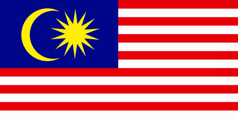 Wall Mural - malaysia fahne flag