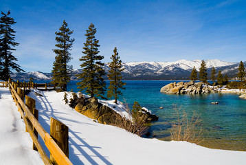 Lake Tahoe in winter