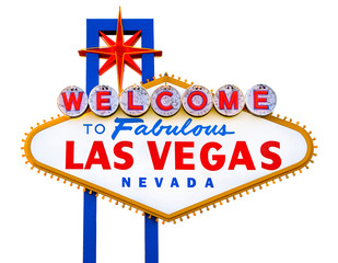 Welcome to Fabulous Las Vegas isolated sign