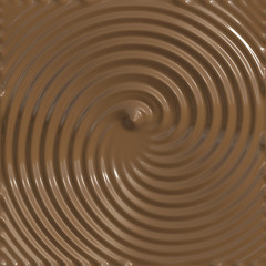 Canvas Print - Chocolate swirl background