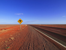 Kangaroo Sign Along The Stuart Highway