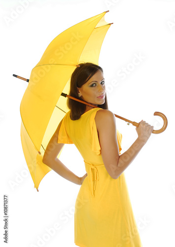 yellow umbrella dress