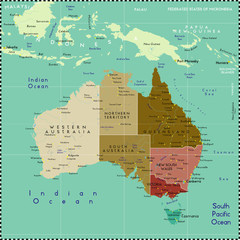 Australia Map.