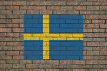 Swedish Flag On Wall