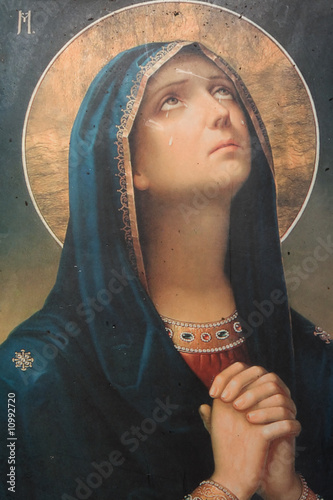 Naklejka na szybę antique religious icon