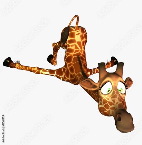 Foto-Schiebevorhang einzelne Stoffpaneele - giraffe (von Ancello)