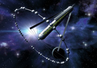 Wall Mural - stazione spaziale ambientale