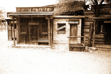 wild west - vintage USA sheriff house