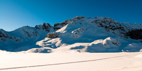 Wall Mural - Melchseefrut panorama in winter