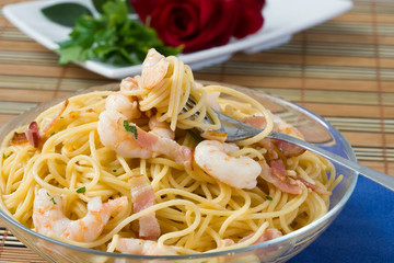 Poster - Seafood spaghetti