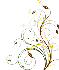 Wall Mural - Floral vector background