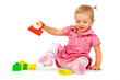 © Monika Wisniewska - Baby girl with blocks