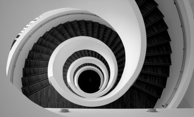 Modern spiral stairs detail