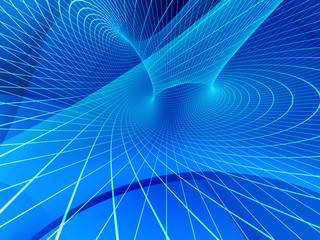 Wall Mural - Blue abstract 3d background