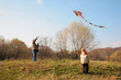 © Pavel Losevsky - Grandfather and the grandson start a kite