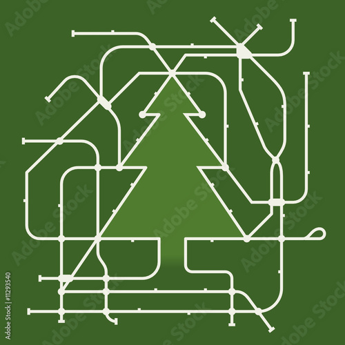 christmas subway map