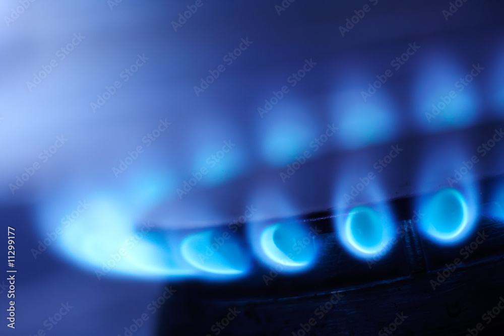 Natural gas flame - obrazy, fototapety, plakaty 