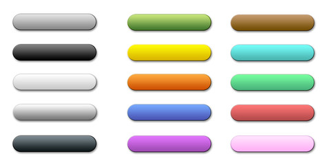 plastische buttons, farbverlauf