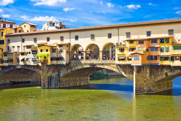 Canvas Print - Ancient bridge Ponte vecchio