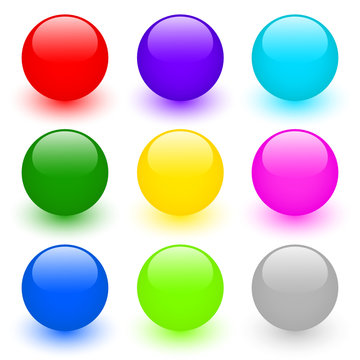 Set of buttons