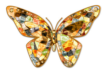 Mosaic butterfly