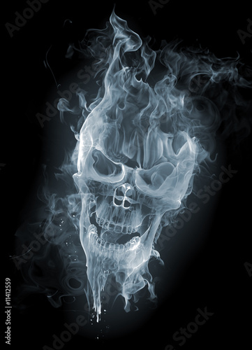 Naklejka na meble Skull - smoke