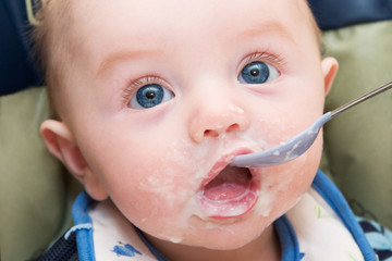 feeding the baby