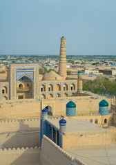 Wall Mural - Panorama of an ancient city of Khiva, Uzbekistan