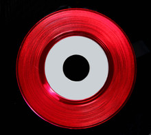 Red Vinyl 45 RPM Record