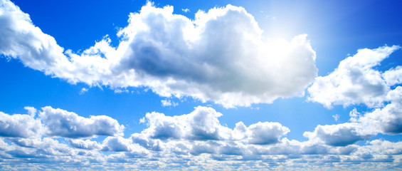 Wall Mural - white clouds and blue sky