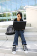 © Stephen Coburn - Asian Girl on Laptop at School