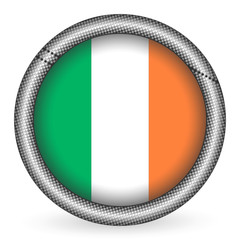 Wall Mural - Ireland flag button