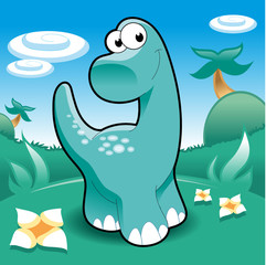 Wall Mural - Brontosaurus