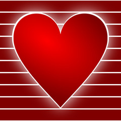 Poster - valentines background with heart