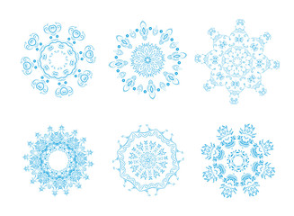 Canvas Print - snowflakes