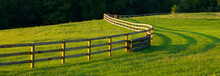 Farm Field And Fence