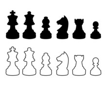 Chessmen Silhouettes
