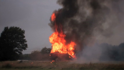 Car explosion, HD