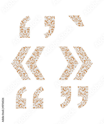Jalousie-Rollo - Floral symbol. Ornament font (von designer_things)