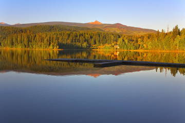 Canvas Print - Silent lake.