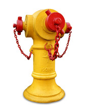 Yellow Fire Hydrant Isolated