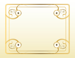 Sticker - Cream gold background 3