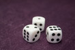 © bettina sampl - Würfel auf lila Untergrund