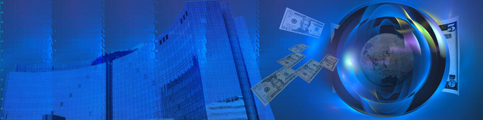Wall Mural - Modern Vision On World Wide Business