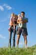 © Tatyana Gladskih - Happy family against the sky