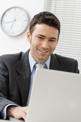 Poster - Businessman using laptop