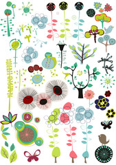 Wall Mural - floral design pattern