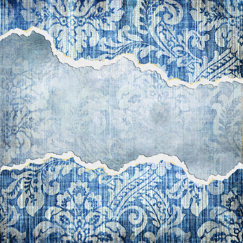 torn denim background