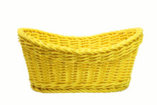 Yellow Basket On White