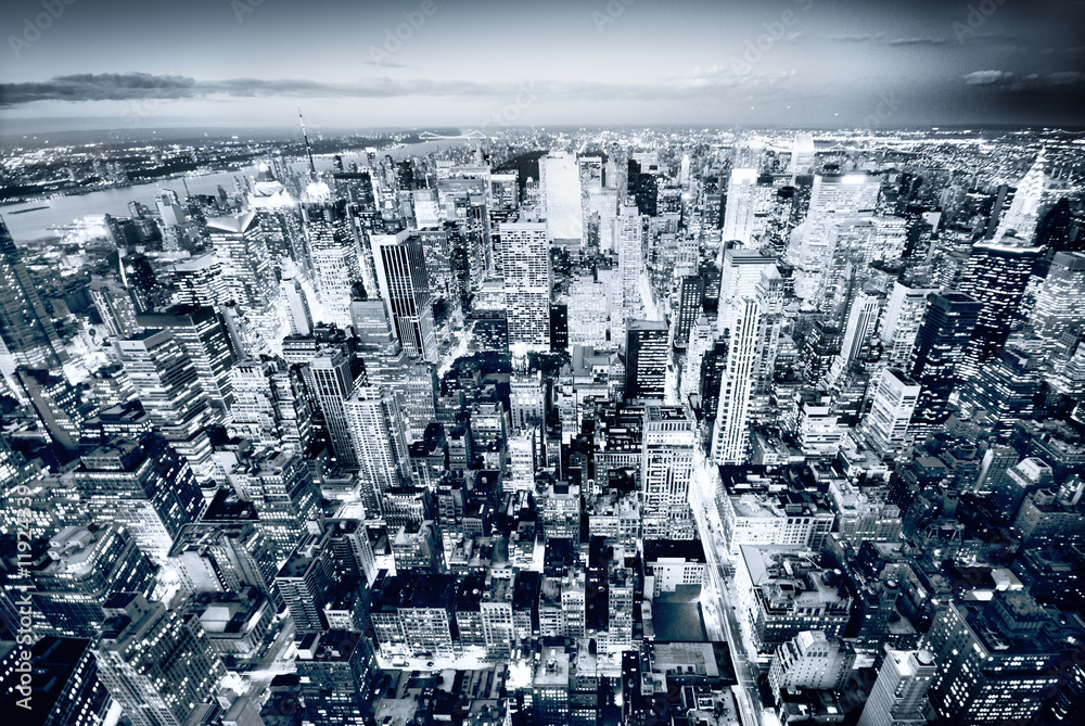 Panorama Nowego Jorku, USA - obrazy, fototapety, plakaty 